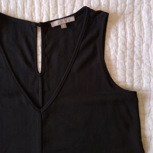 Joan Vass Black Minimalist Midi Dress M